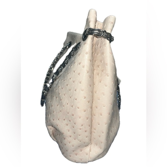 Laila Bags From Disney World Reversible Blush Ostrich/Silver-Gray Metallic Bag - Picture 3 of 9